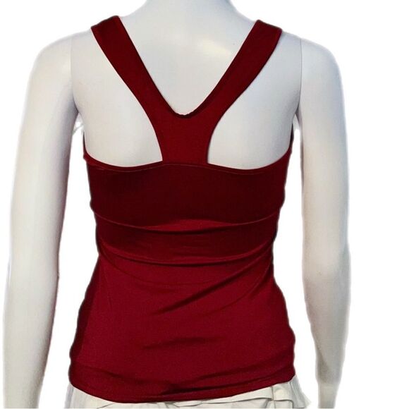 Fitted Racerback Tank Bundle (XS)-Burgundy/Black - Picture 6 of 11